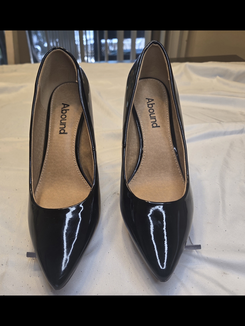 Abound Black Patent Pointed-Toe Pumps